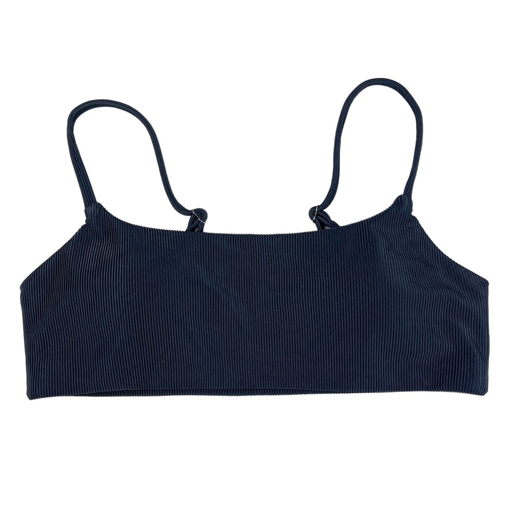 Dobreva Womens (S) 4/6 Ribbed Bralette Wireless Black